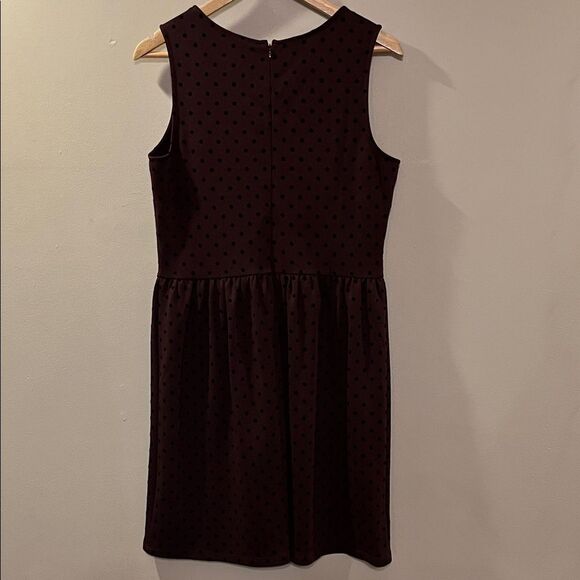 LOFT Dark Polka Dot Mini Dress - Picture 5 of 9